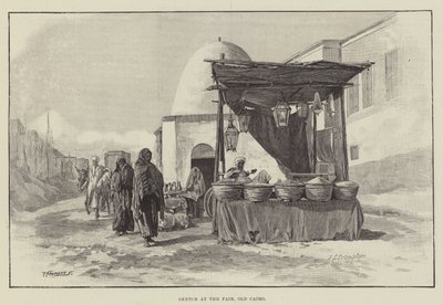 Sketch at the Fair, Old Cairo by James Shaw Crompton